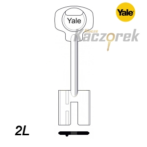 Zasuwowy 018 - klucz surowy mosiężny - Yale 2L